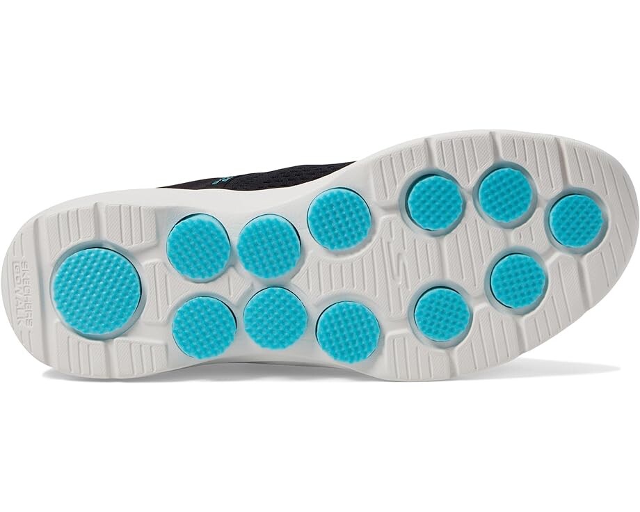 Кроссовки SKECHERS Performance Go Walk 7 Valin Hands Free Slip-Ins, цвет Black/Aqua — фото 3