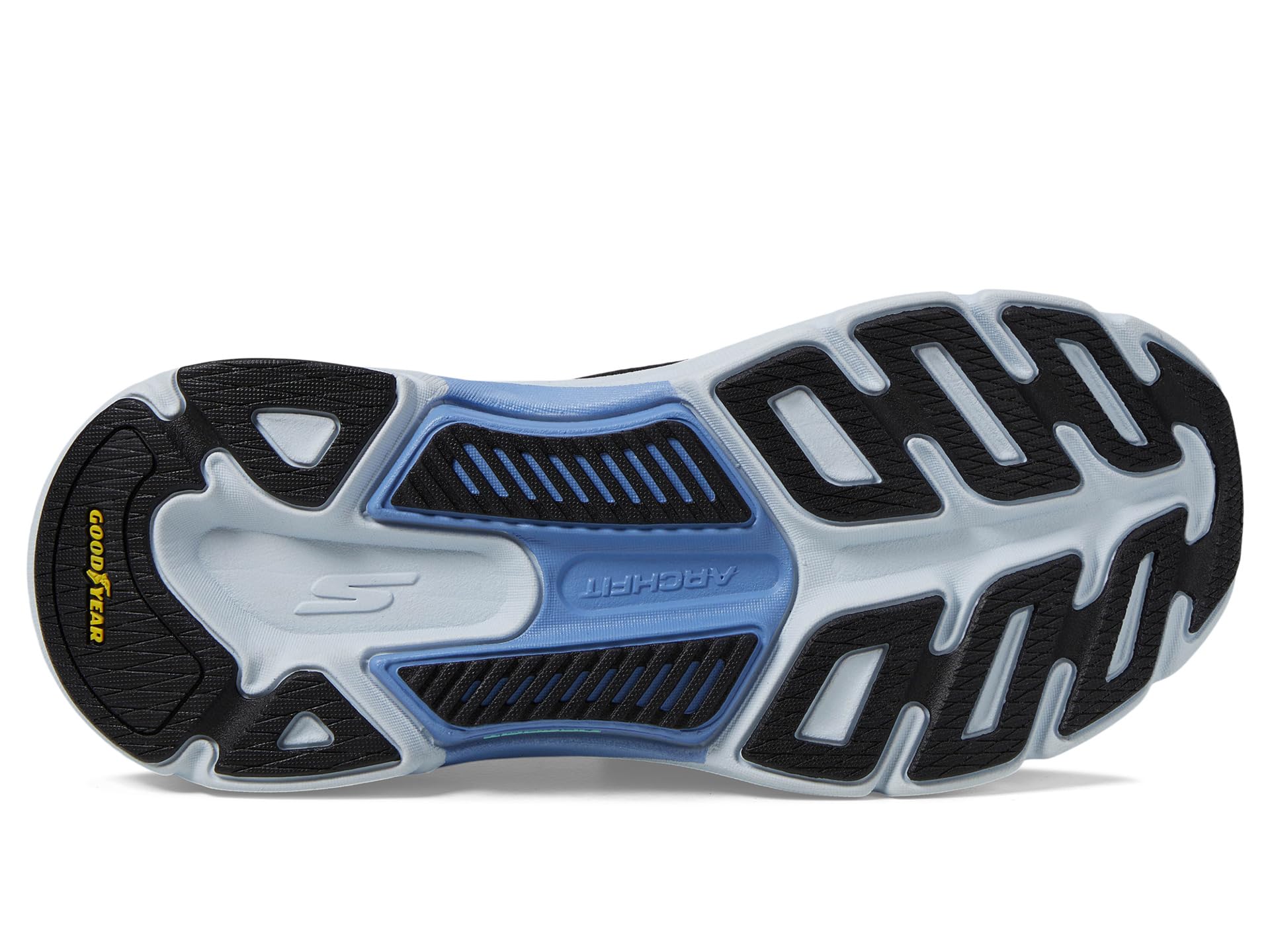 Кроссовки SKECHERS Max Cushioning Arch Fit 2.0 Cambridge Hands Free Slip-Ins, Black/Blue — фото 3