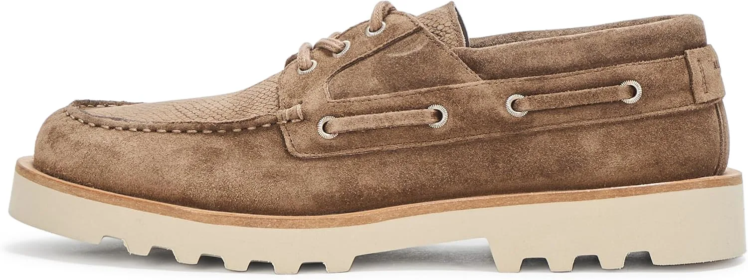 Лоферы AllSaints Men's Skiff Suede Shoe, серый — фото 2