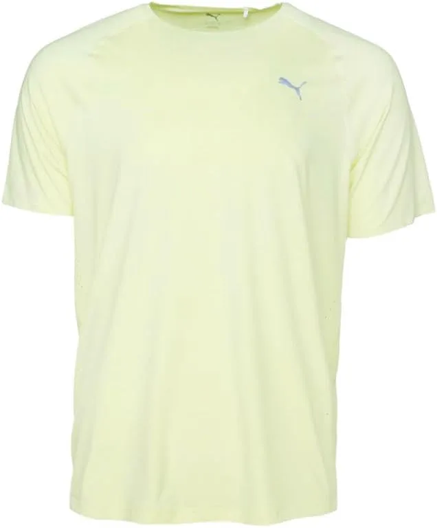 

PUMA мужская футболка с коротким рукавом Run Cloudspun Casual — желтая