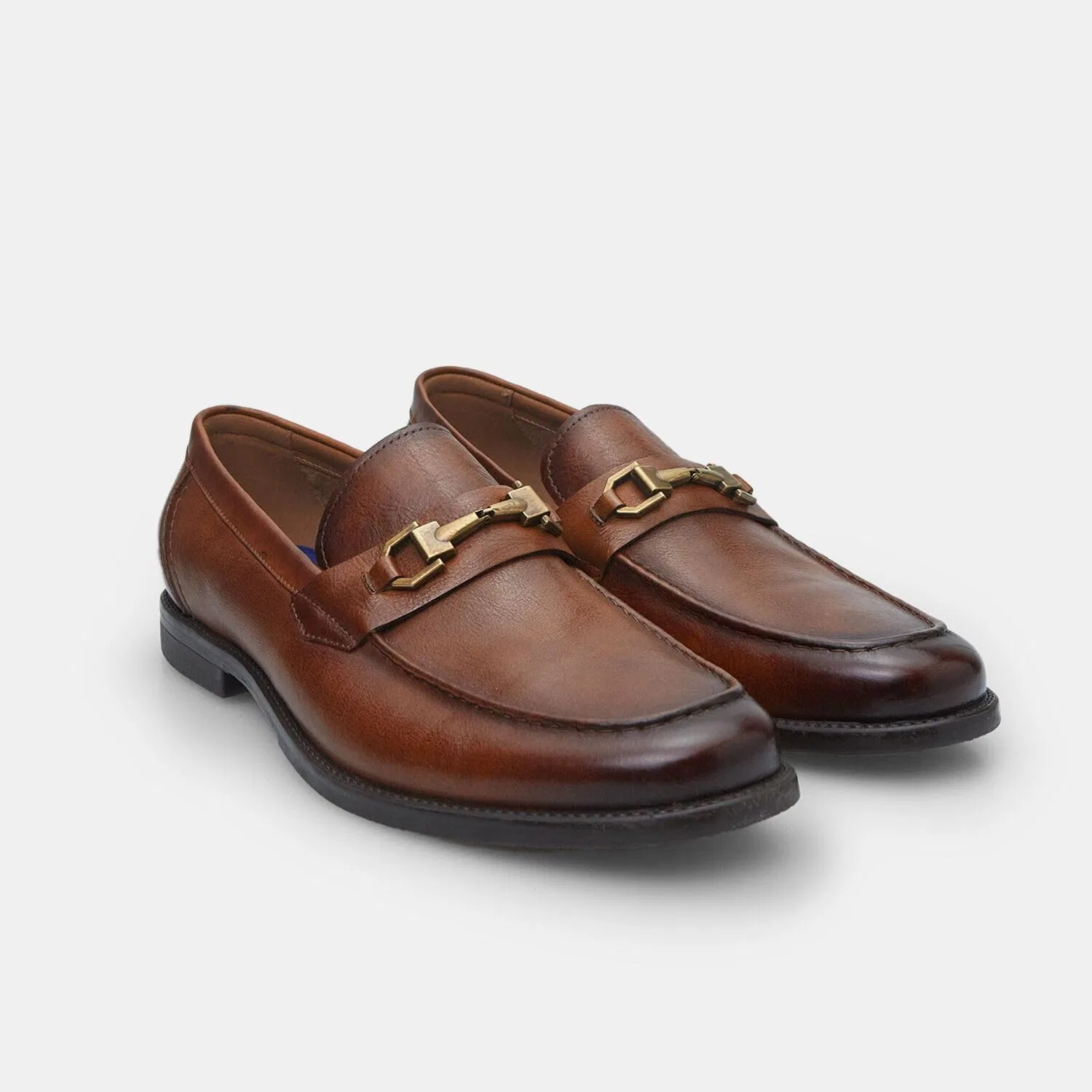 Мужские кожаные лоферы Bata 24H: стильные, элегантные, повседневные, уникальные, летние, коричневый — фото 2