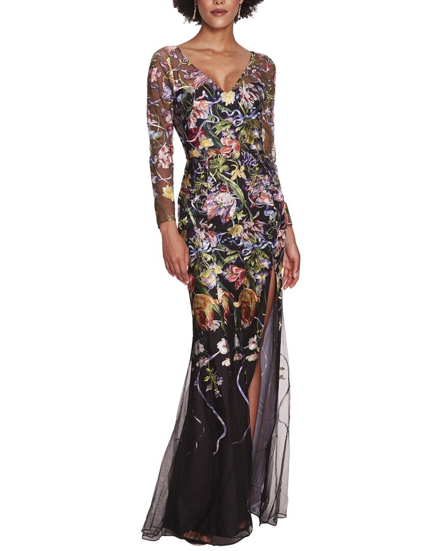 

Платье Marchesa Notte, цвет Black Multi