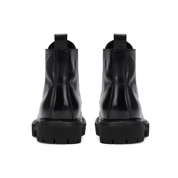 GG-CC Женские короткие мартинсы GG CC высотой 4 см черные, цвет Black — фото 4