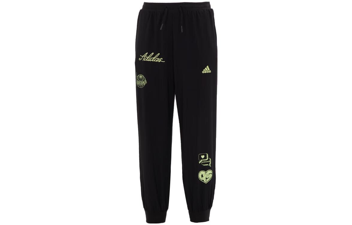 

Детские трикотажные спортивные штаны Adidas, черный