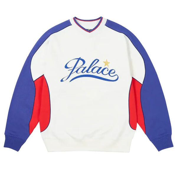 

Толстовка star script crewneck sweatshirt 'white' Palace, белый