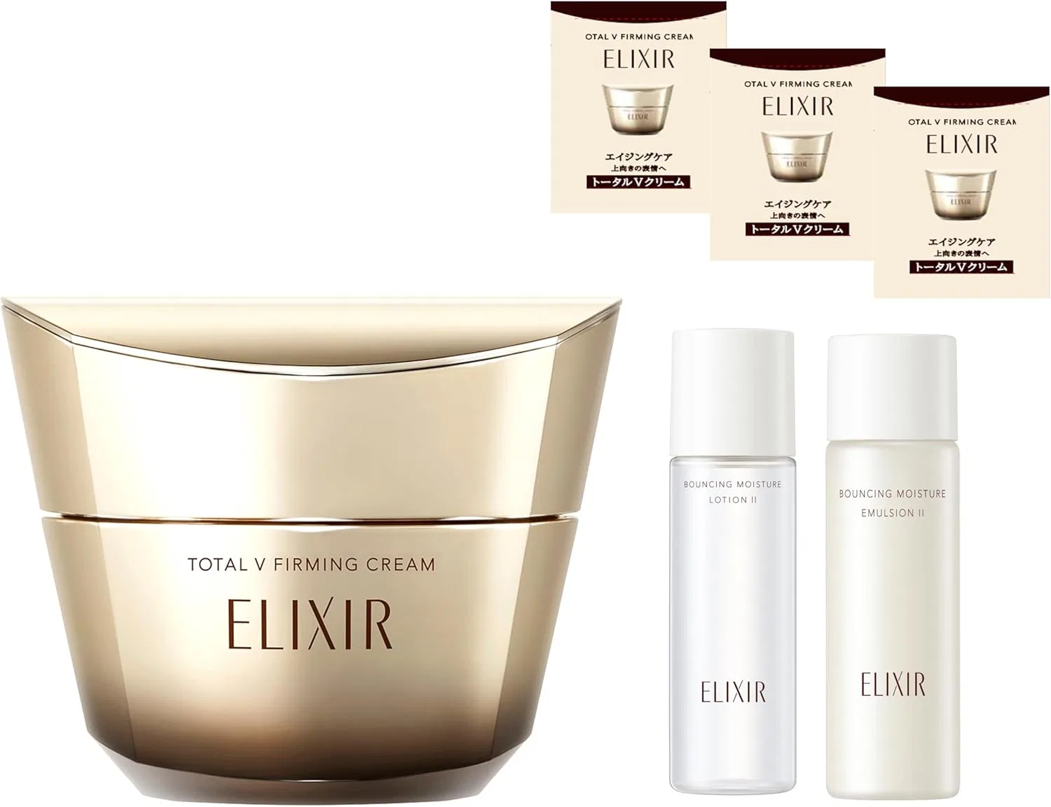 Набор Elixir — Лосьон Total V Firming Cream + Крем 3-дневный набор + Тонер мини-бутылка 50 мл