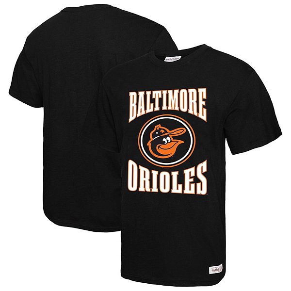 

Мужская черная футболка Baltimore Orioles с арочным логотипом Mitchell & Ness