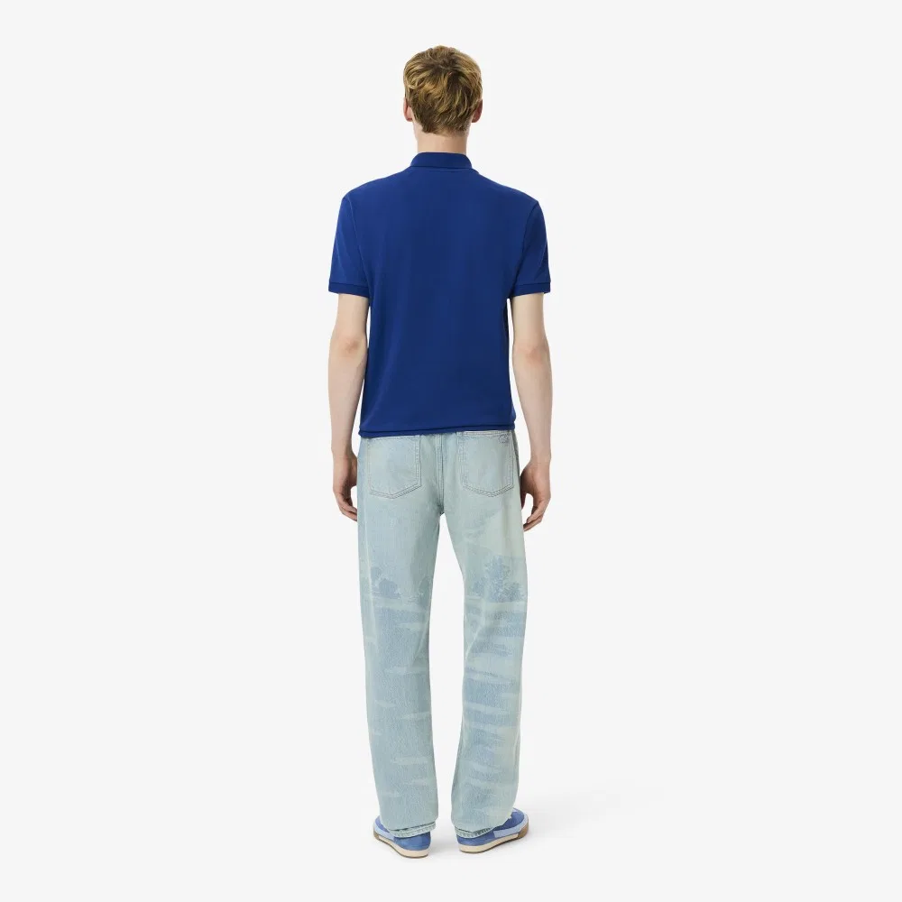Мужские джинсы Holiday с принтом, светло-синие, от Lacoste — фото 3