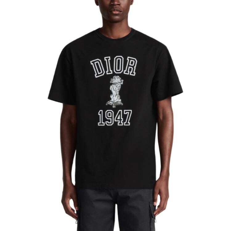 Футболка Dior с фирменным принтом, черный
