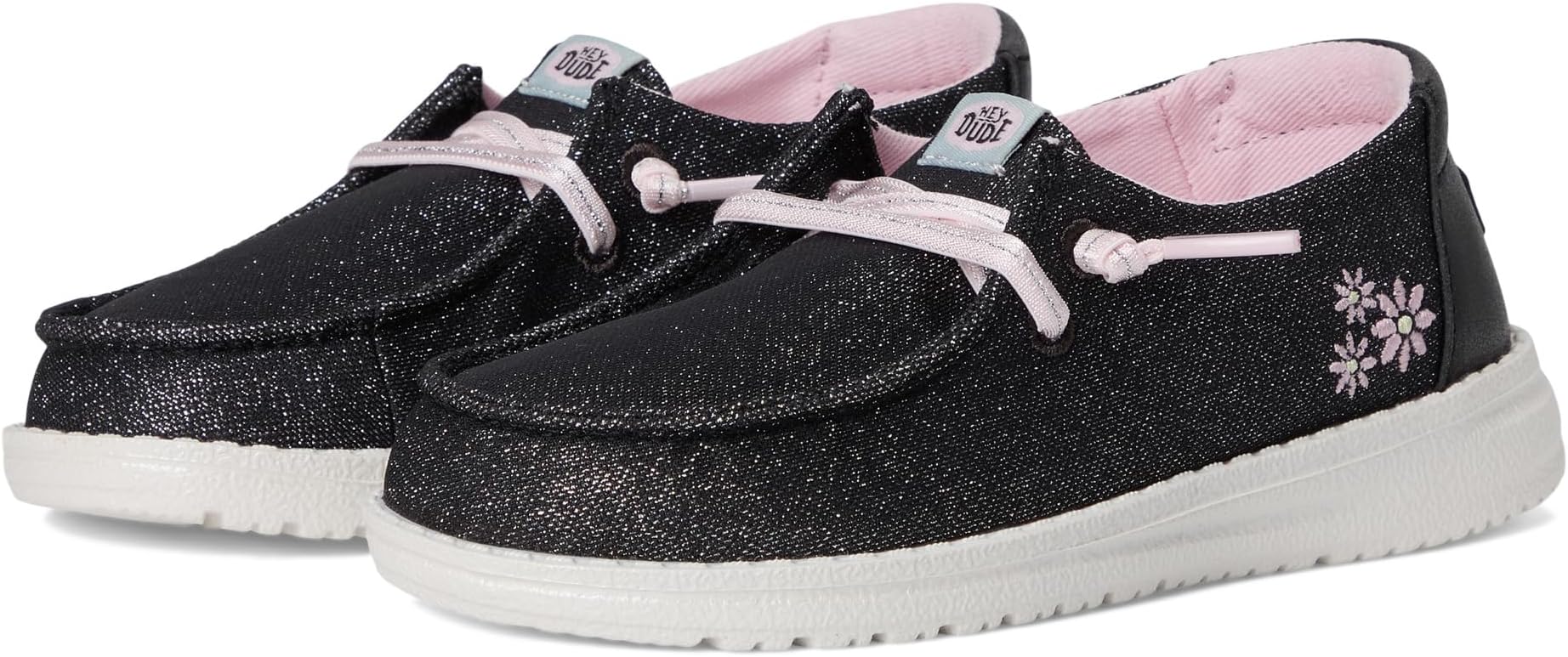 

Кроссовки Hey Dude Kids Wendy Shimmer Flower, цвет Charcoal