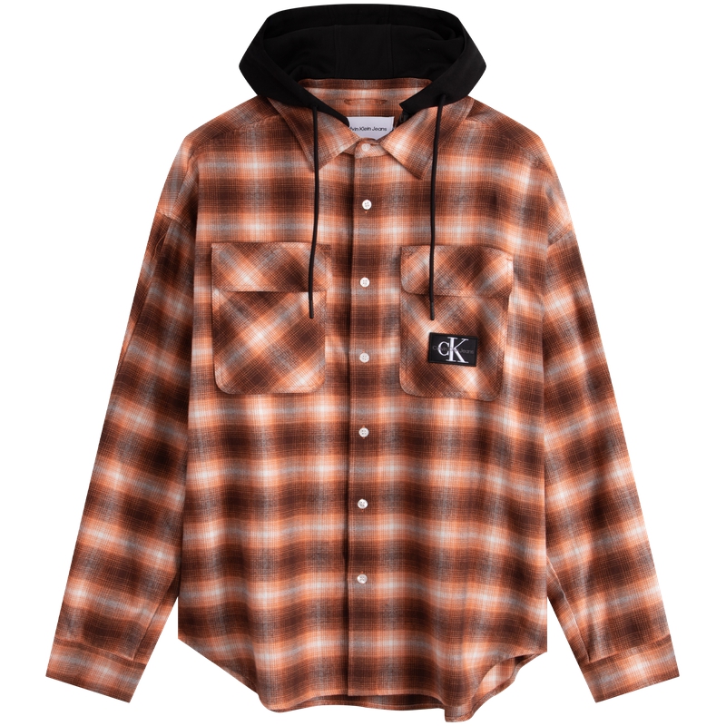 

Футболка мужская GT8 Bronze Brown Checkered Pattern Calvin Klein