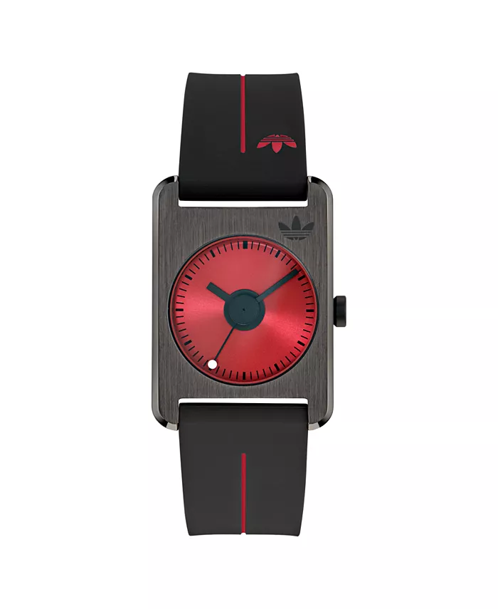 

Унисекс аналоговые черные силиконовые часы, 32 мм adidas