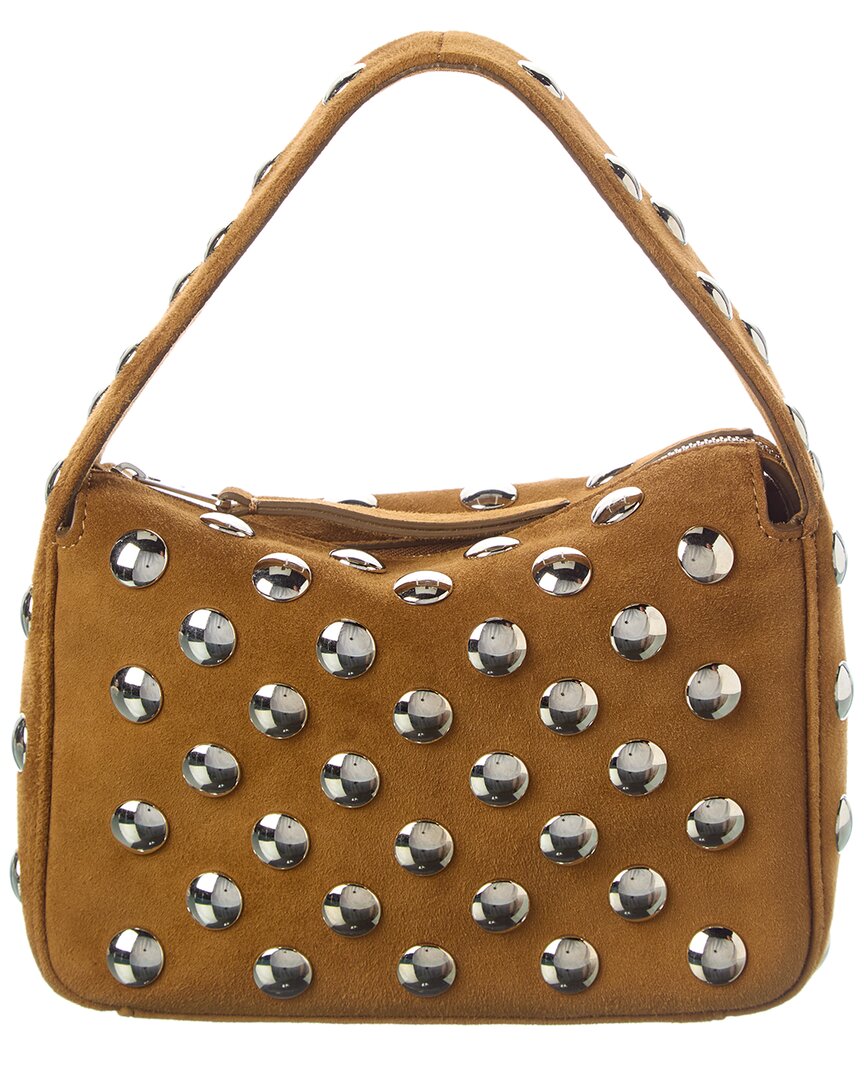 

KHAITE Елена Маленькая Замшевая Сумка на Плечо, коричневый