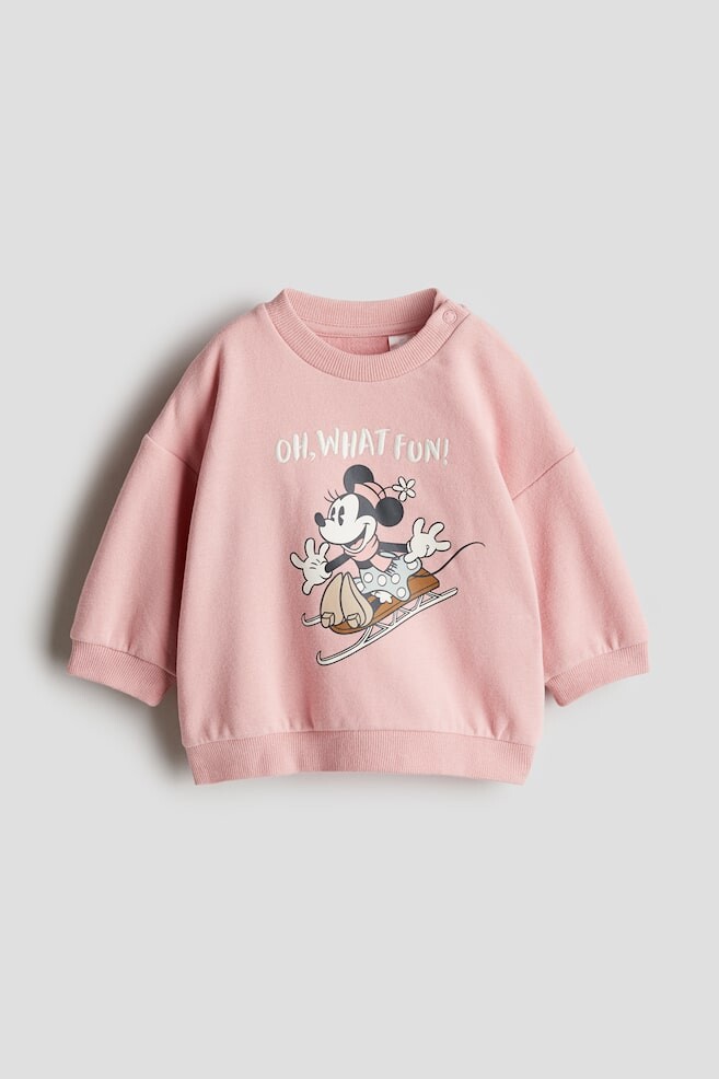 

Толстовка с мотивным принтом H&M, розовый