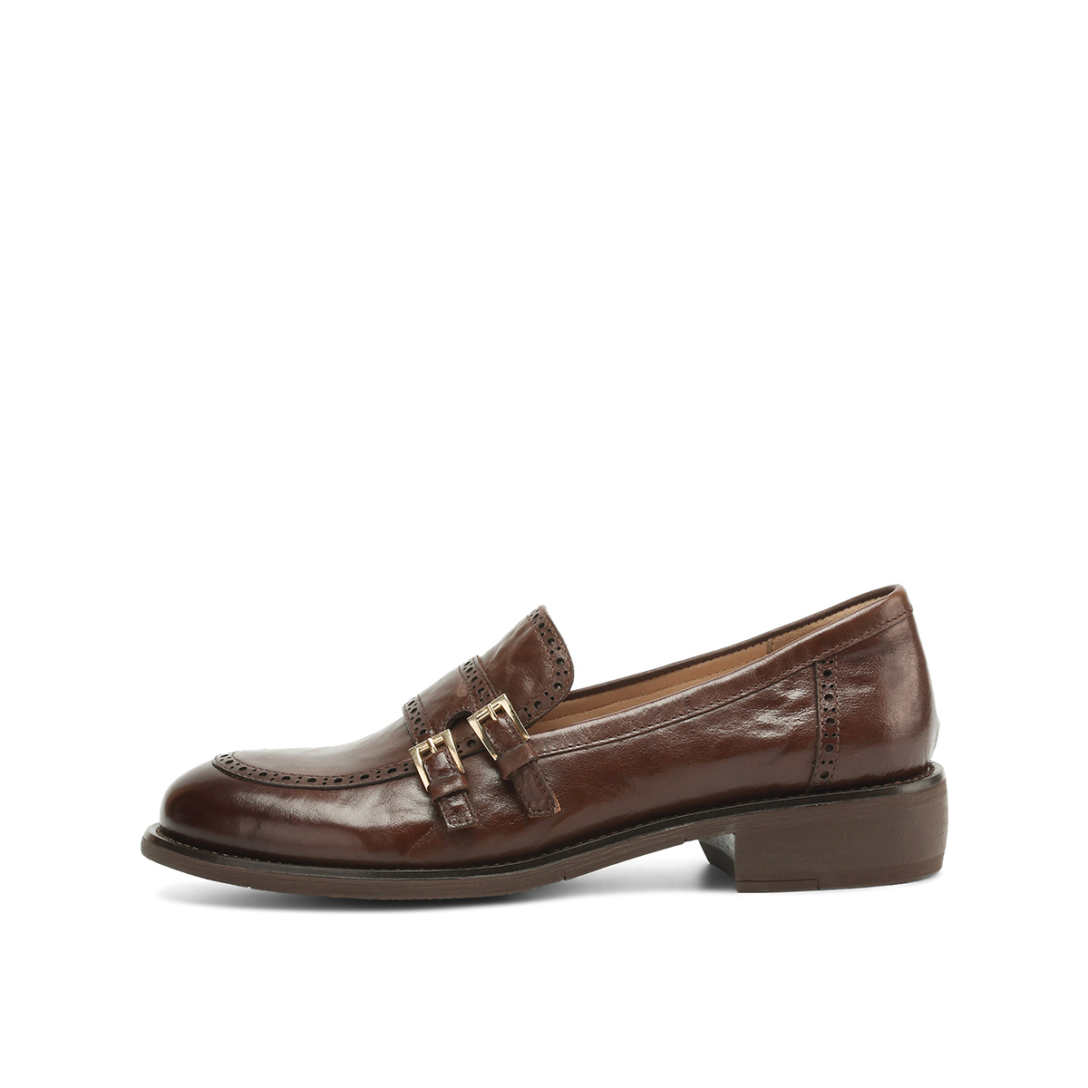 Rosa Bianca Женские лоферы коричневые с кожаной стелькой, цвет Brown (Cow Leather Insole)