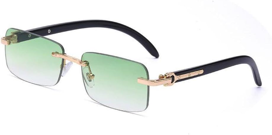 

2027 - Ретро солнцезащитные очки без оправы для женщин, модные маленькие прямоугольные солнцезащитные очки для мужчин, винтажные солнцезащитные очки без оправы MTZJH, One Color