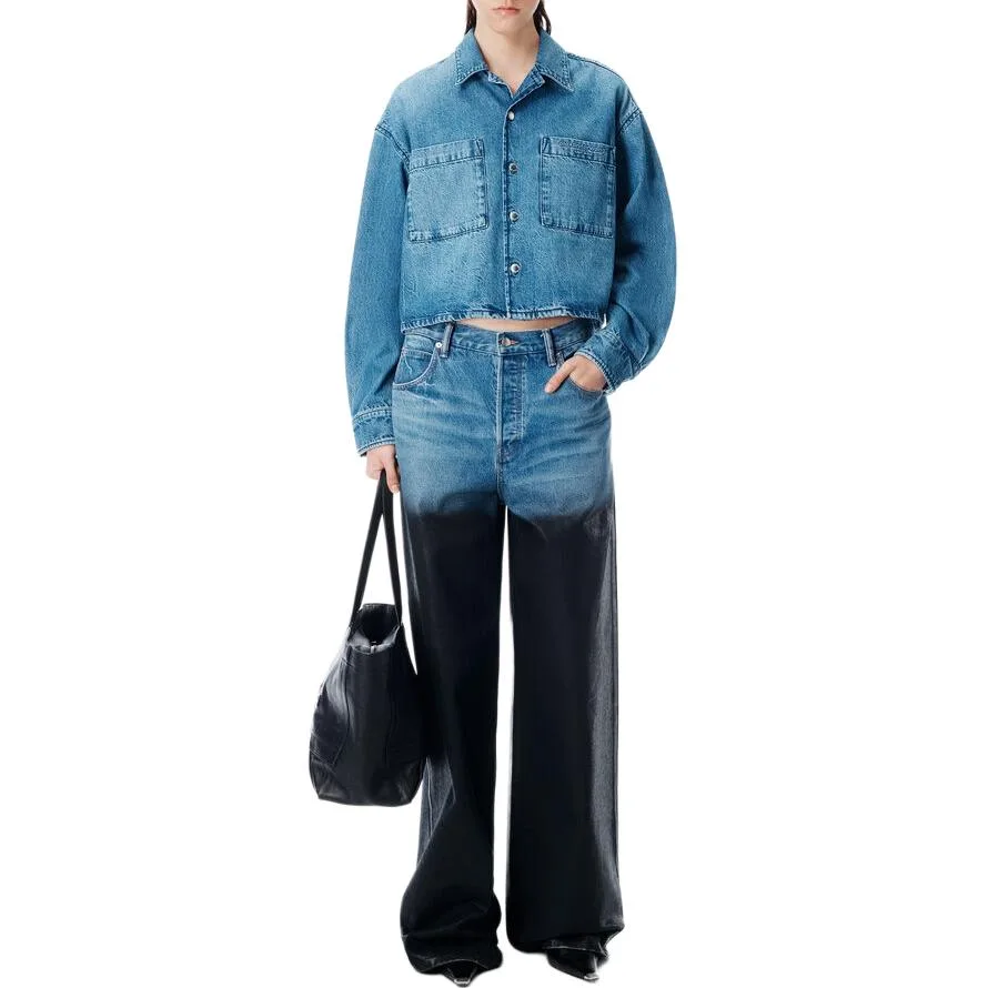 Alexander Wang Футболка Women's Vintage Marble Blue Lapel — фото 3