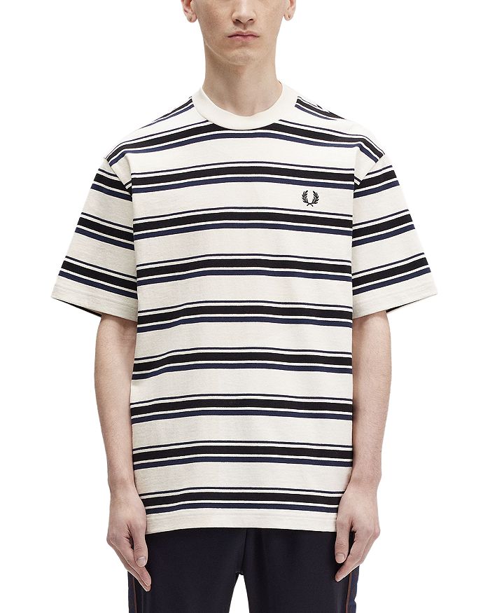 

Полосатая футболка свободного кроя Fred Perry, мультиколор