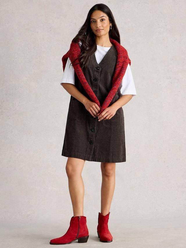 

Розовое платье-сарафан из вельвета White Stuff, Black/Multi