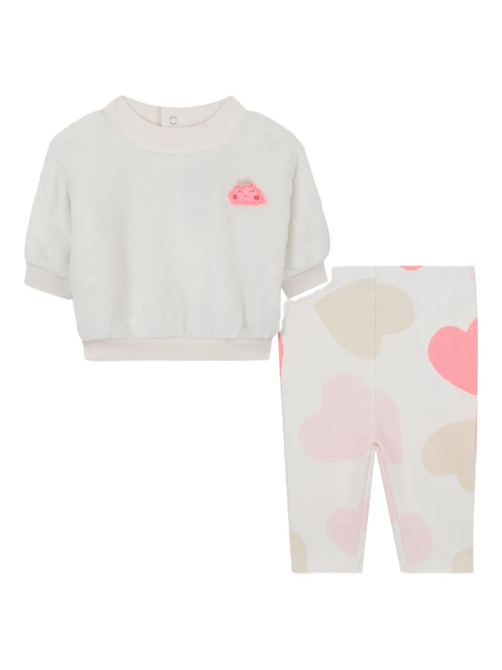 

Комплект из топа и брюк с принтом Billieblush, белый