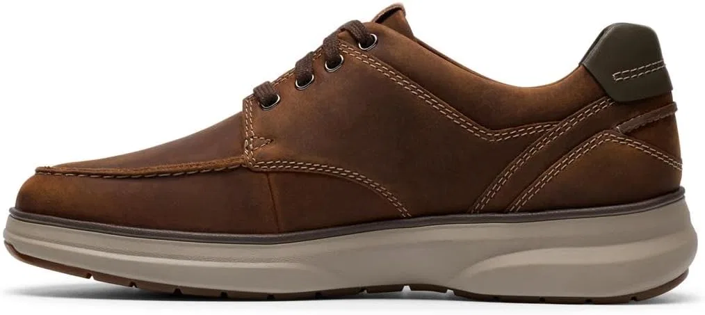 Туфли Clarks Herren Mullan MocSHOES, Dark Tan Lea — фото 2