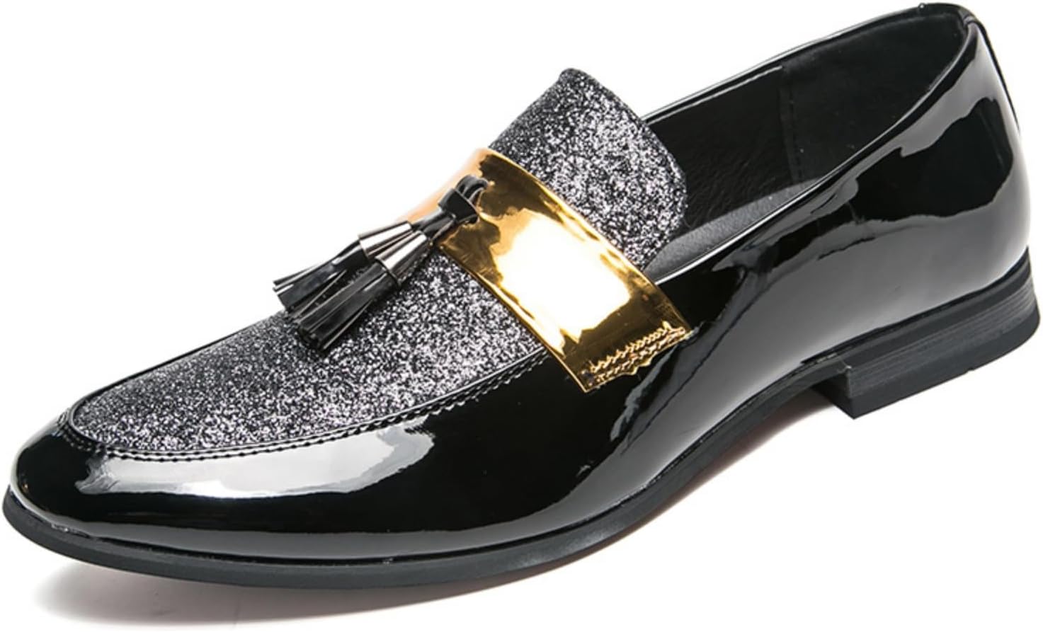 

Мужская модная формальная кожаная обувь оксфорды и свадебные туфли для мужчин, лоферы типа «пенни слита» - элегантные роскошные лоферы для мужчин Kpdwfms, серый