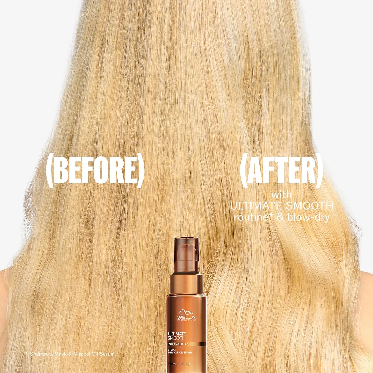 Кондиционер Wella Professionals ULTIMATE SMOOTH | Средство для сухих, вьющихся волос | Питает, разглаживает и придает шелковистый блеск | Содержит сквалан и омега-9 | Безопасен для окрашенных волос 1000 мл (.) — фото 4