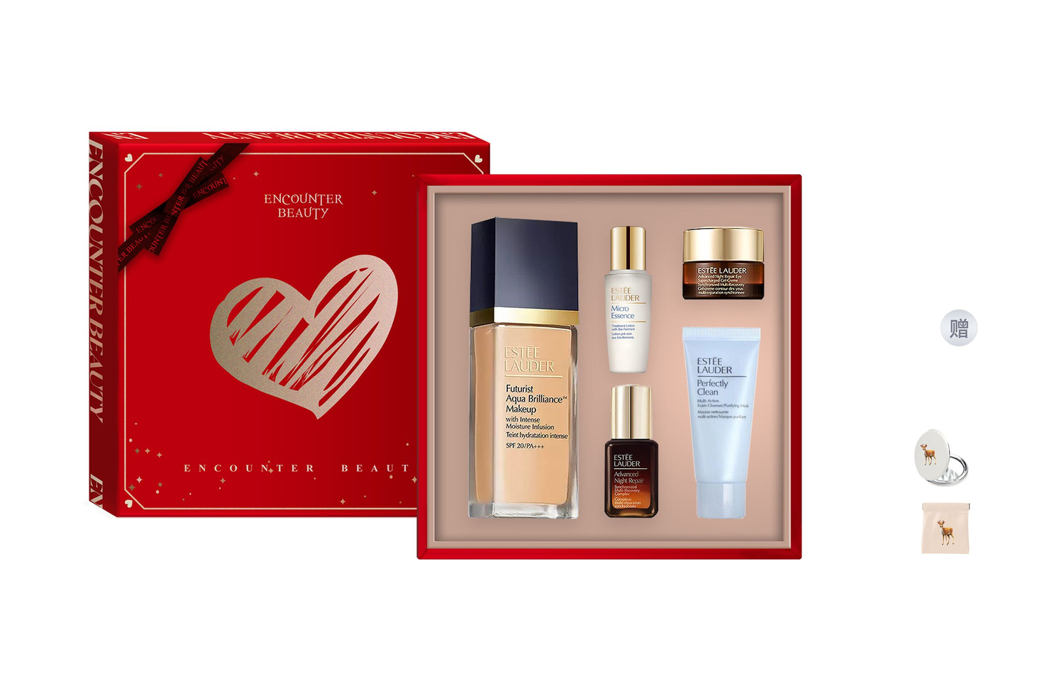 

Yashilandai Qinshui тональная жидкость для увлажнения кожи набор Natural Non Cakey пять предметов ESTEE LAUDER