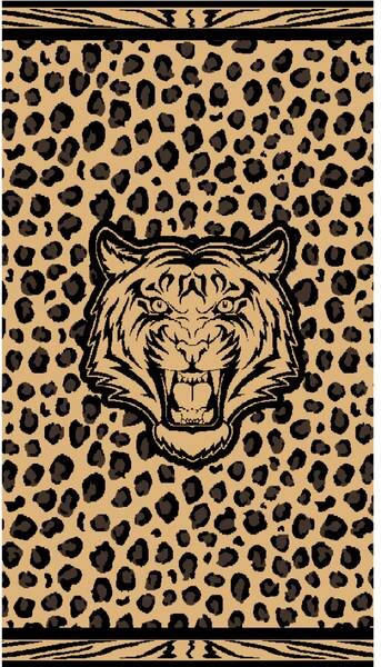 

Пляжное полотенце Phlox Tiger, 90x160x30 см, коричневый