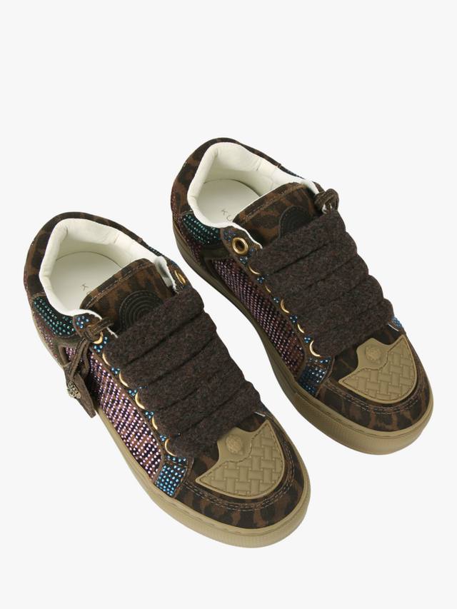 Кроссовки Southbank Tag Kurt Geiger London, Dark Brown/Multi — фото 4