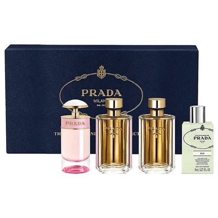 

Парфюмерный набор для женщин Shaneel Enterprises Limited Prada Mini Gift Set Candy Florale and La Femme Eau de Toilette and Les Infusions De Iris Eau 7-9ml