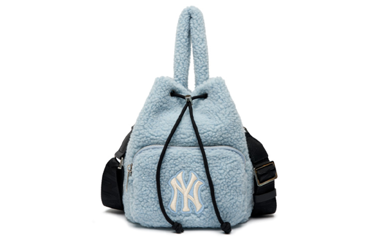 

Полиэстеровая сумка-ведро, сумка через плечо, кроссбоди обычная унисекс бэби-блю MLB, baby синий