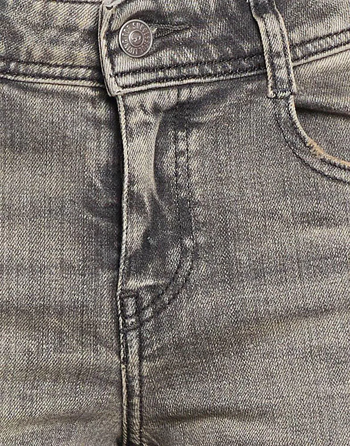 Джинсы boot-cut DIESEL серые — фото 4