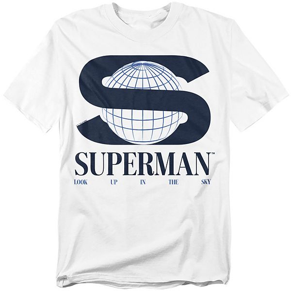 

Футболка Big & Tall DC Comics Superman 2025 World Logo Graphic Licensed Character
