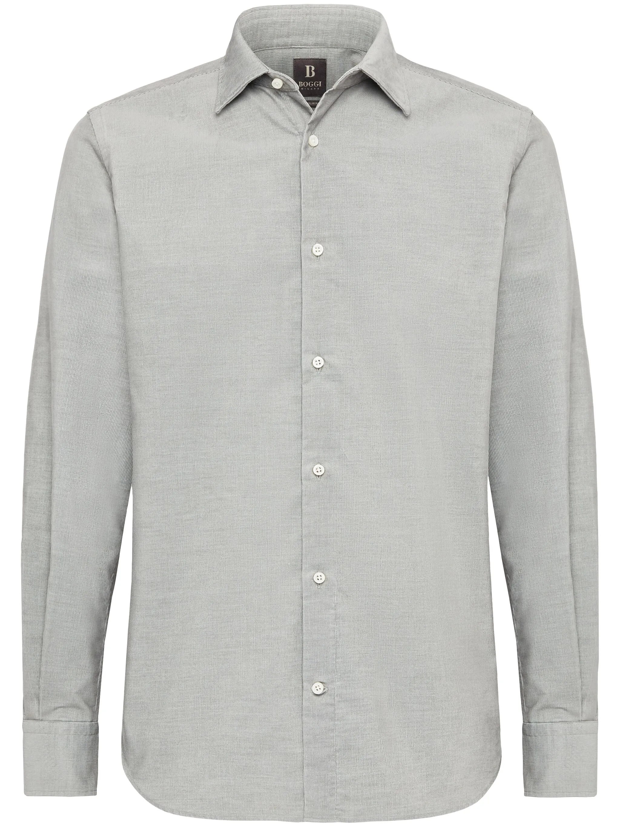

Бархатная рубашка Boggi Milano, серый