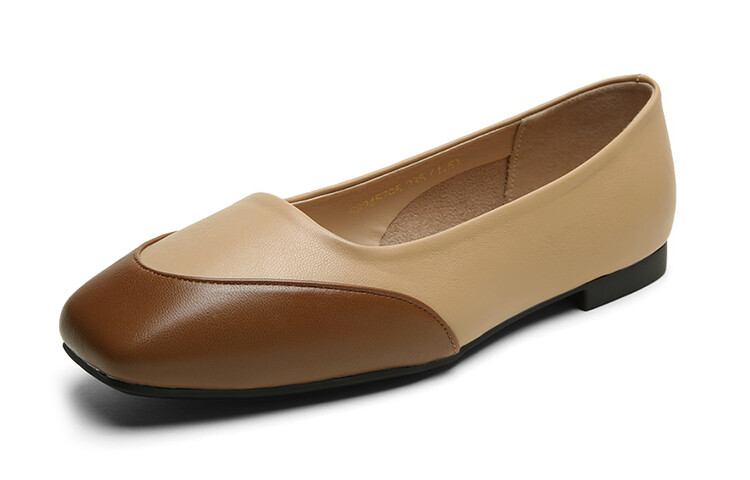 Туфли женские повседневные Women's Casual Shoes Women's Mulinsen, бежевый/черный — фото 2