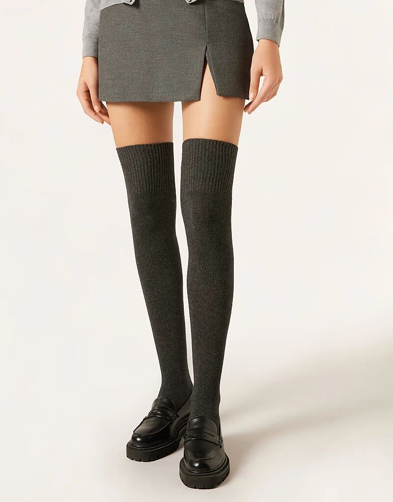 

Гольфы Calzedonia Longuette в сером цвете