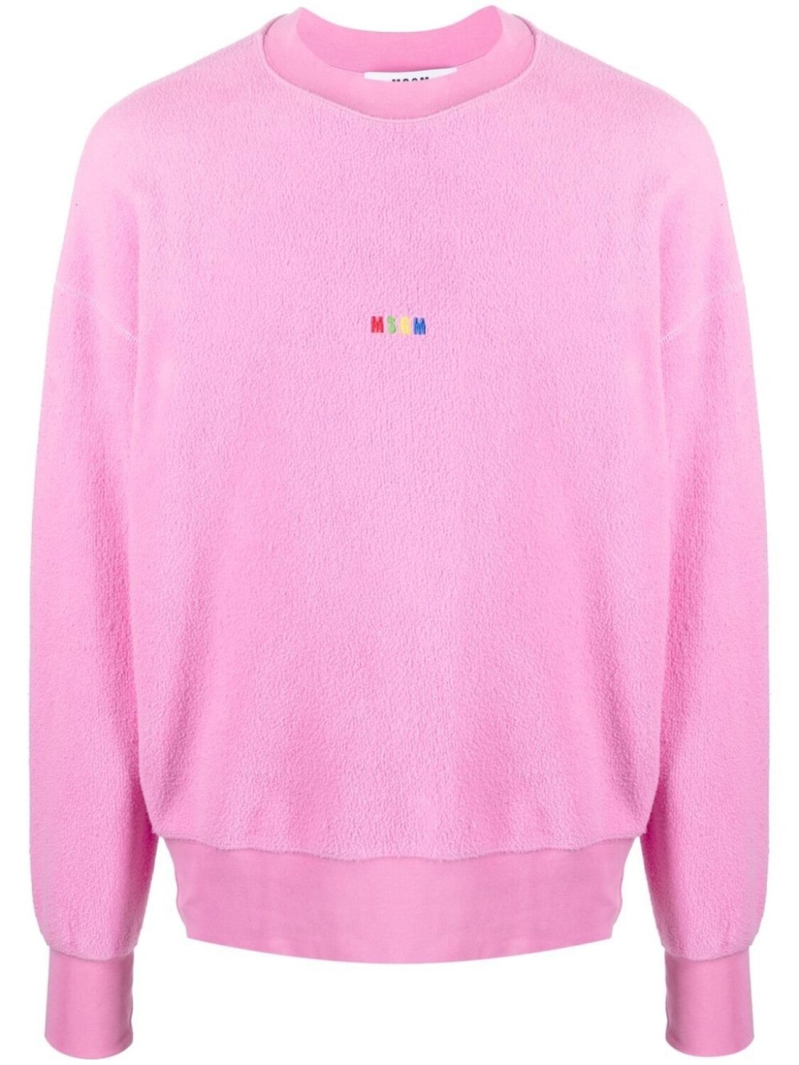 

MSGM флисовая толстовка с вышитым логотипом, розовый