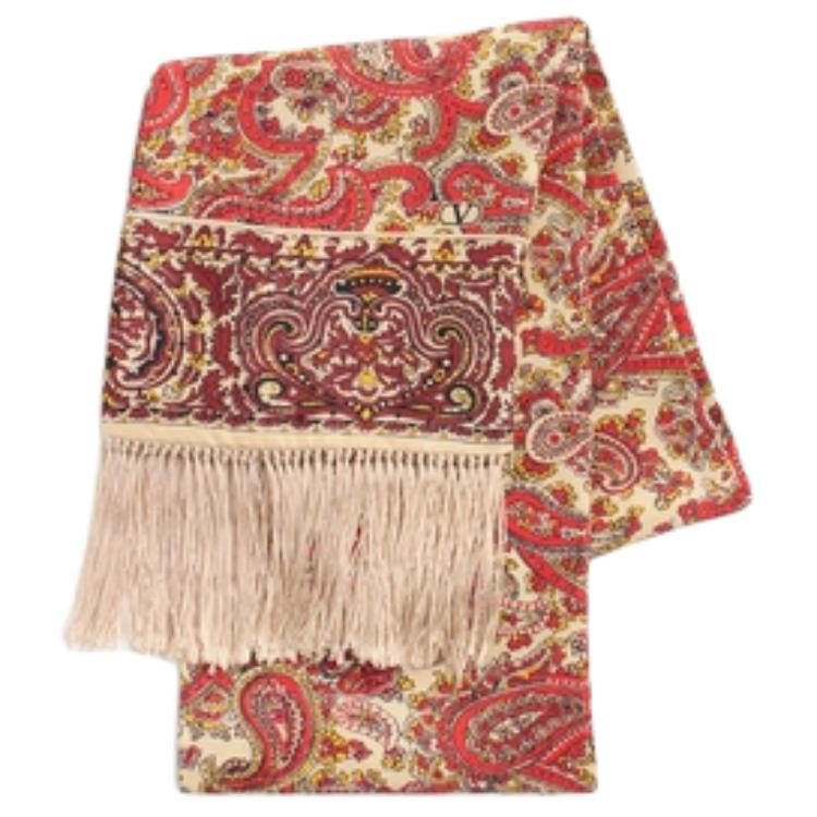 

Valentino Шарф с бахромой, Red