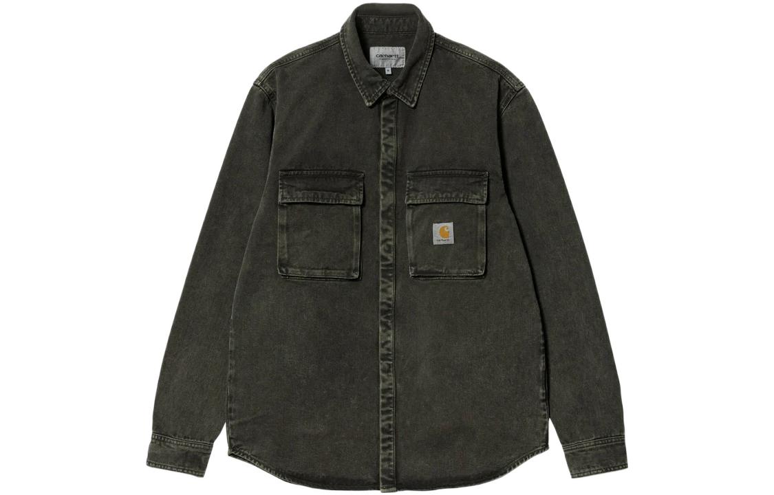 

Carhartt WIP Зеленая джинсовая куртка мужская, Green