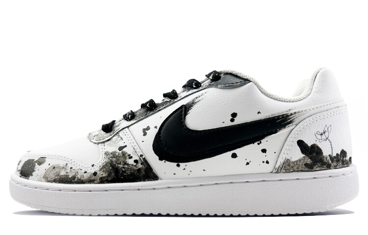 

Кроссовки Nike EBERNON Skateboarding Shoes Women's Low-top White/black, черный