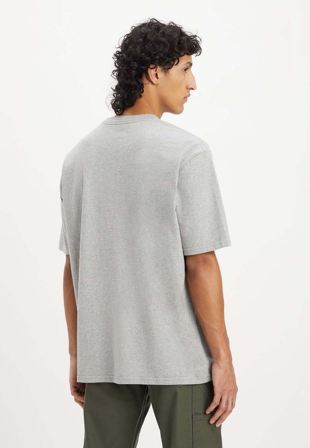 Футболка с принтом Workwear Tee Levi's, цвет mid tone grey heather — фото 2