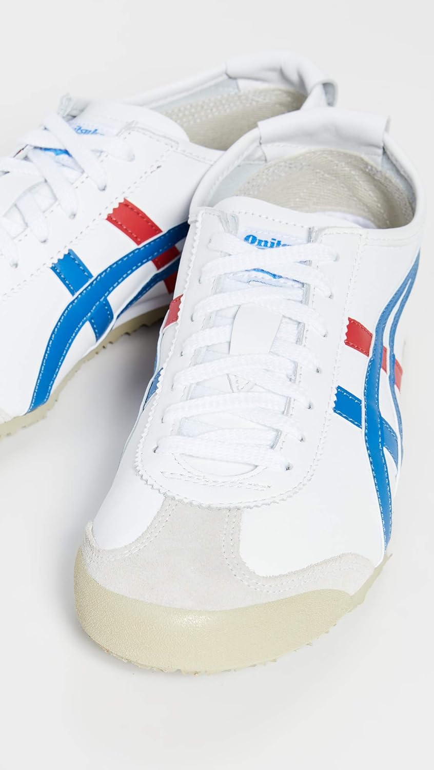 Кроссовки Onitsuka Tiger Unisex Adult Mexico 66, белый/синий — фото 4