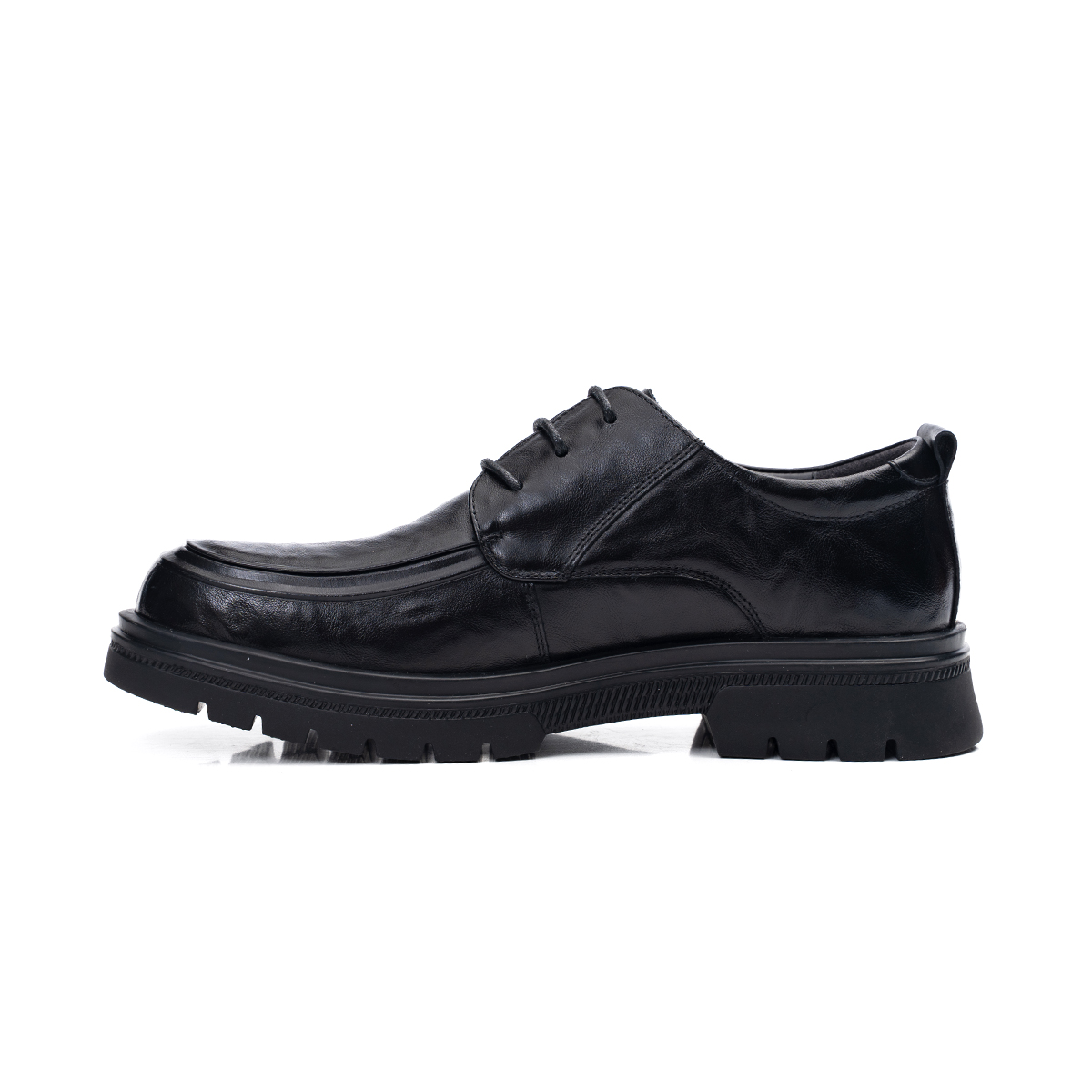

AQUASCUTUM Повседневные кожаные туфли мужские низкие черные, цвет Black