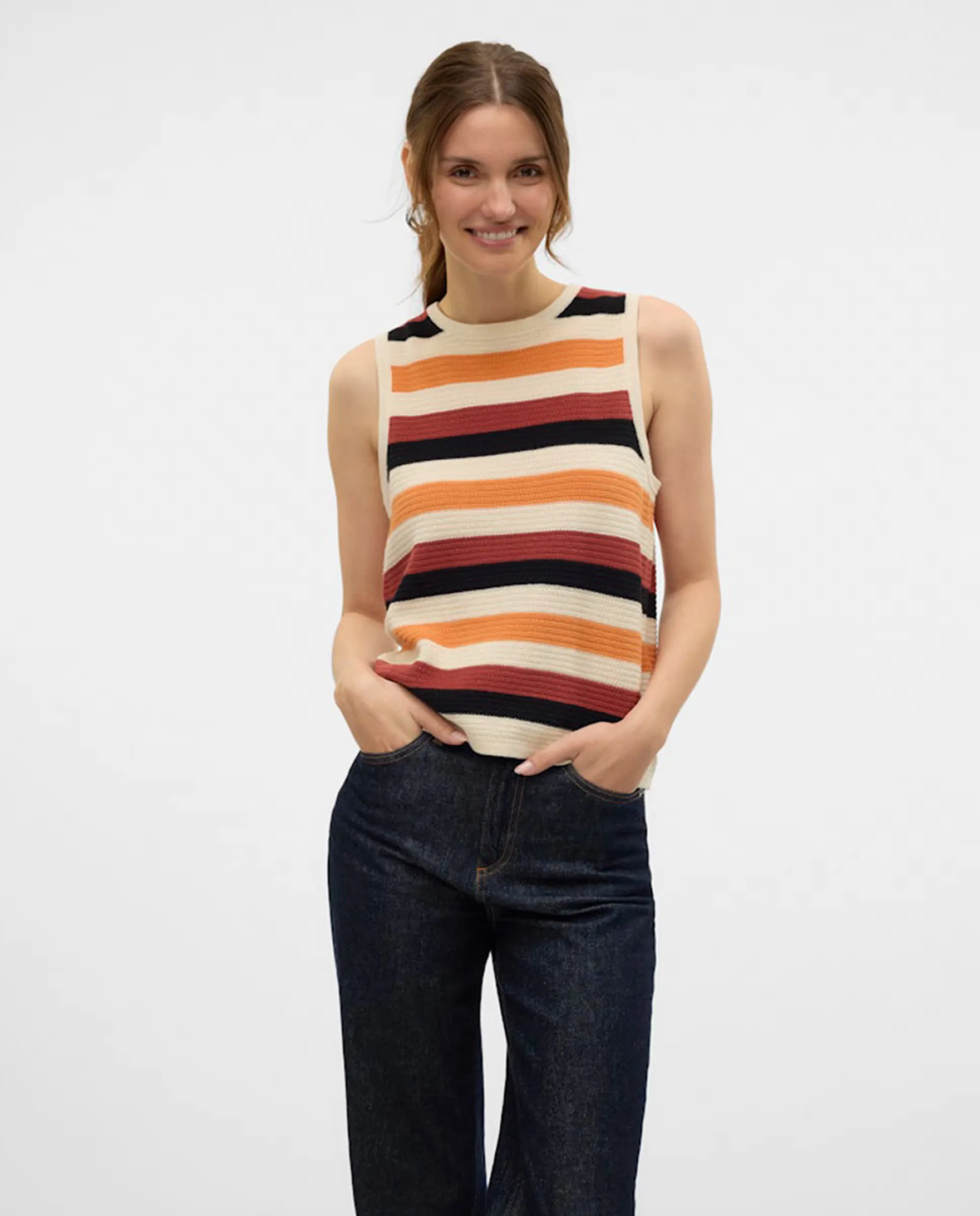 

Женский топ Punto в полоску Vero Moda, мультиколор