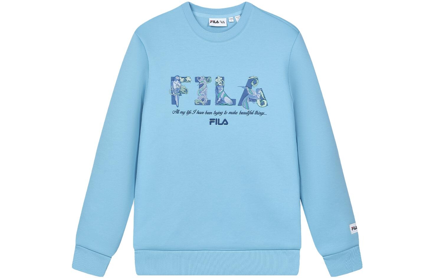 

V&a X Толстовка мужская Ring Focus синяя Fila, цвет Ring focus blue