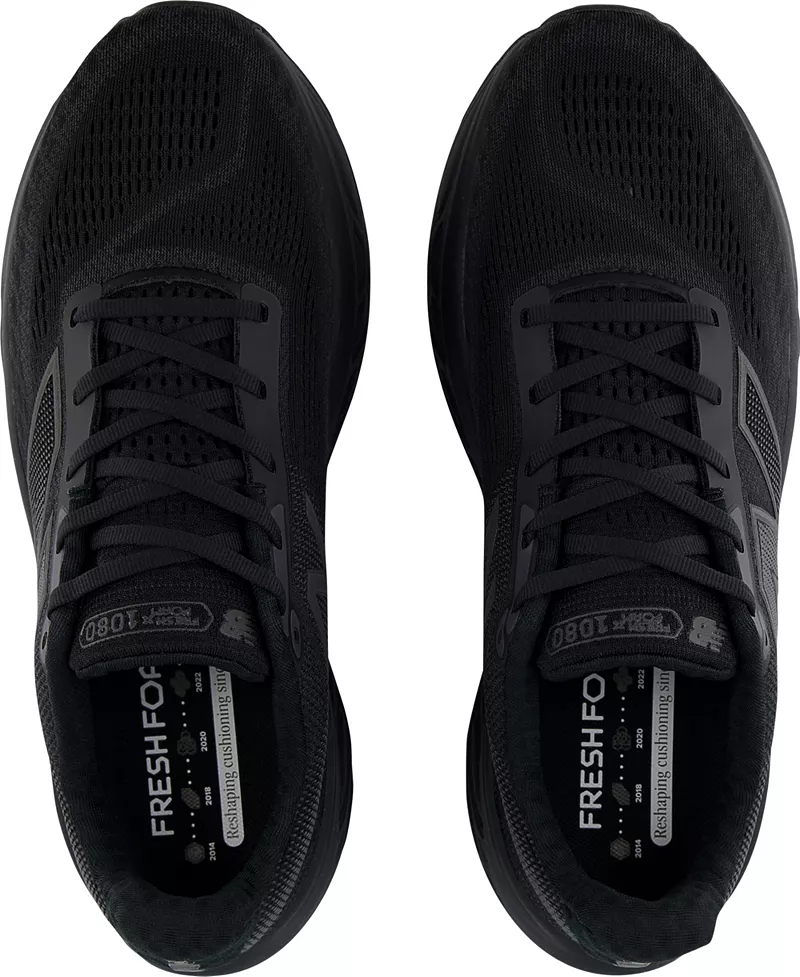 Мужские кроссовки New Balance Fresh Foam X 1080v14, цвет Черный/Черный Металлик — фото 2