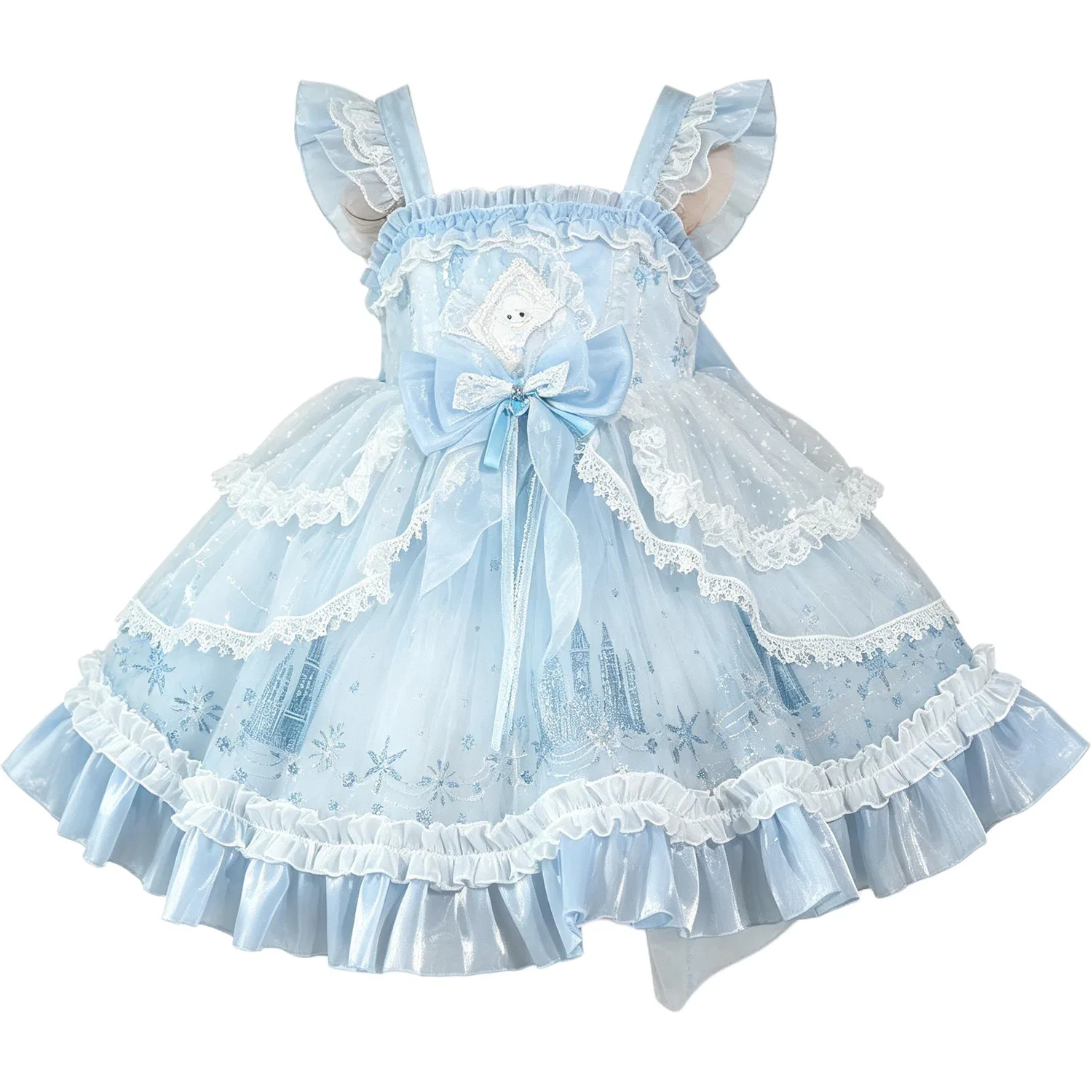 Платье принцессы Disney Эльза Lolita Light Blue