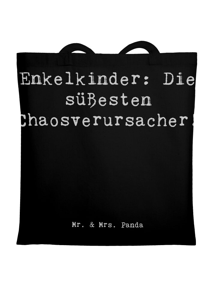 

Сумка для переноски Mr & Mrs Panda Enkelkinder Die süßesten Chaosveru, черный