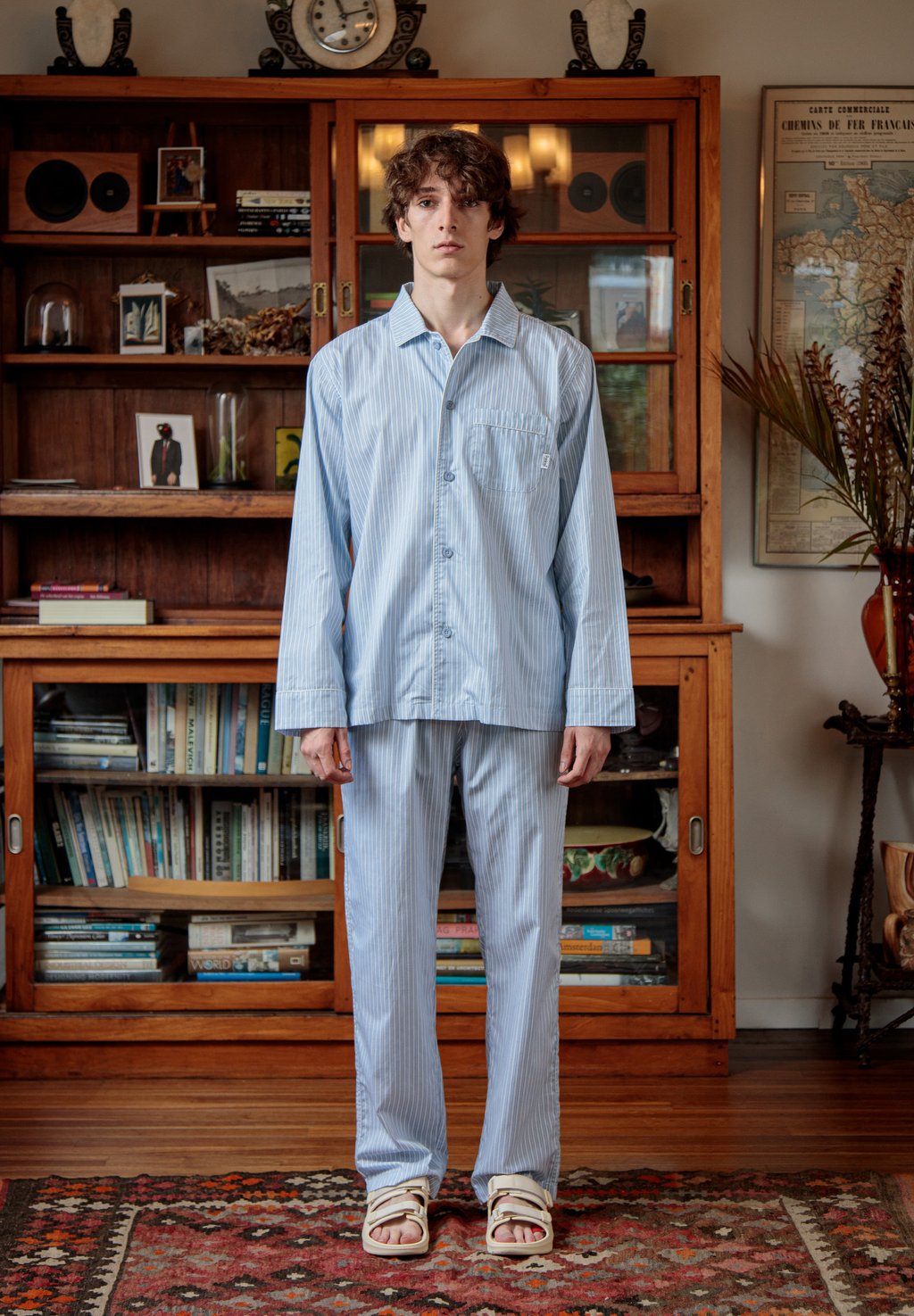 

Пижамная рубашка DOUBLE STRIPED Pockies, синий